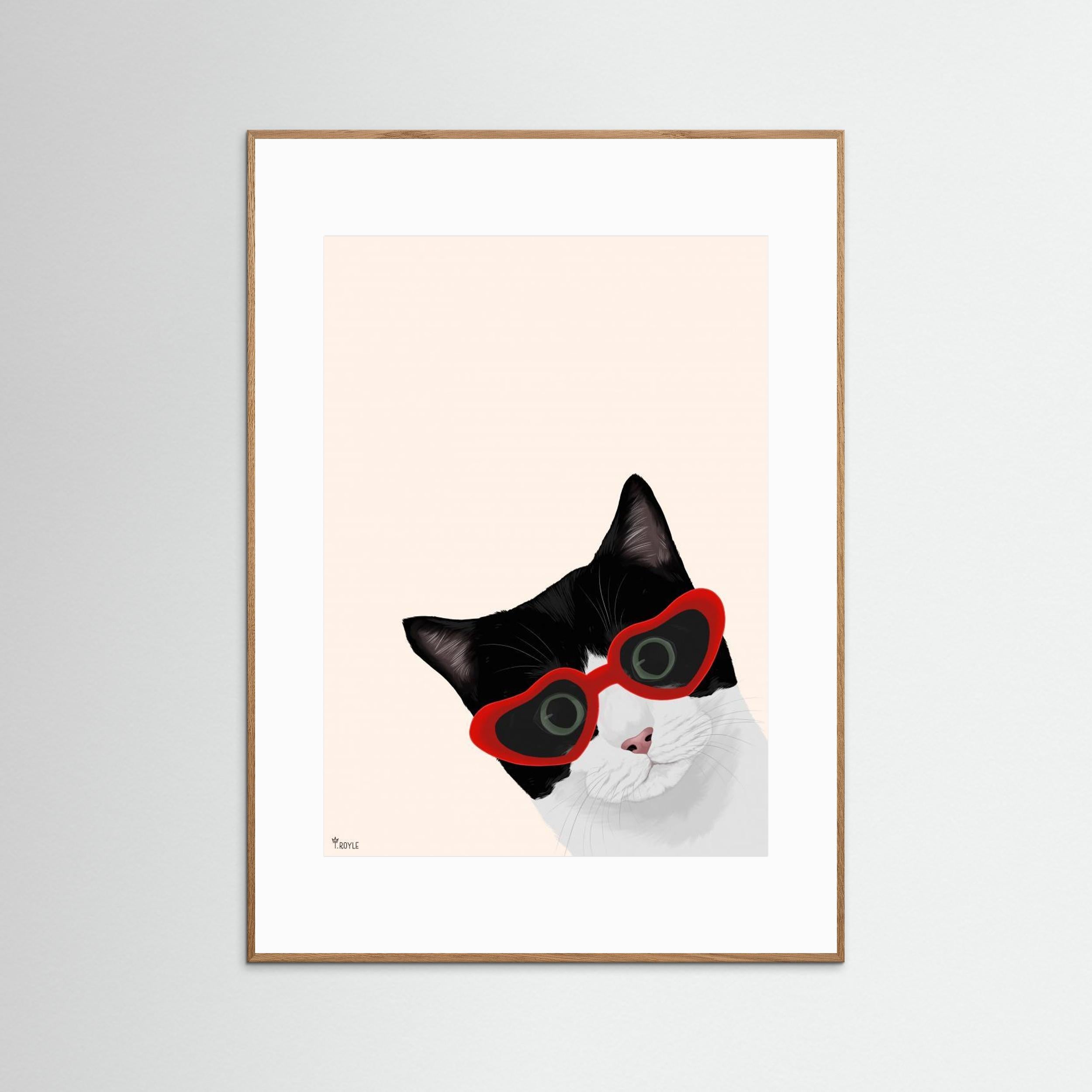 Vintage Cheeky Cat by Tara Royle